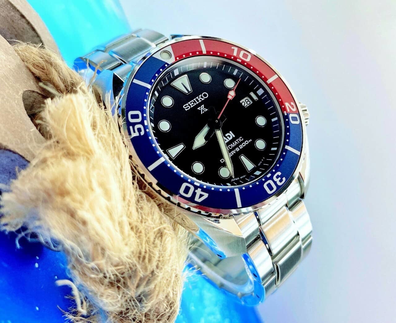 【SEIKO 精工】PROSPEX PADI 百事可樂圈潛水機械錶  6R35-00R0R 45mm 現代鐘錶