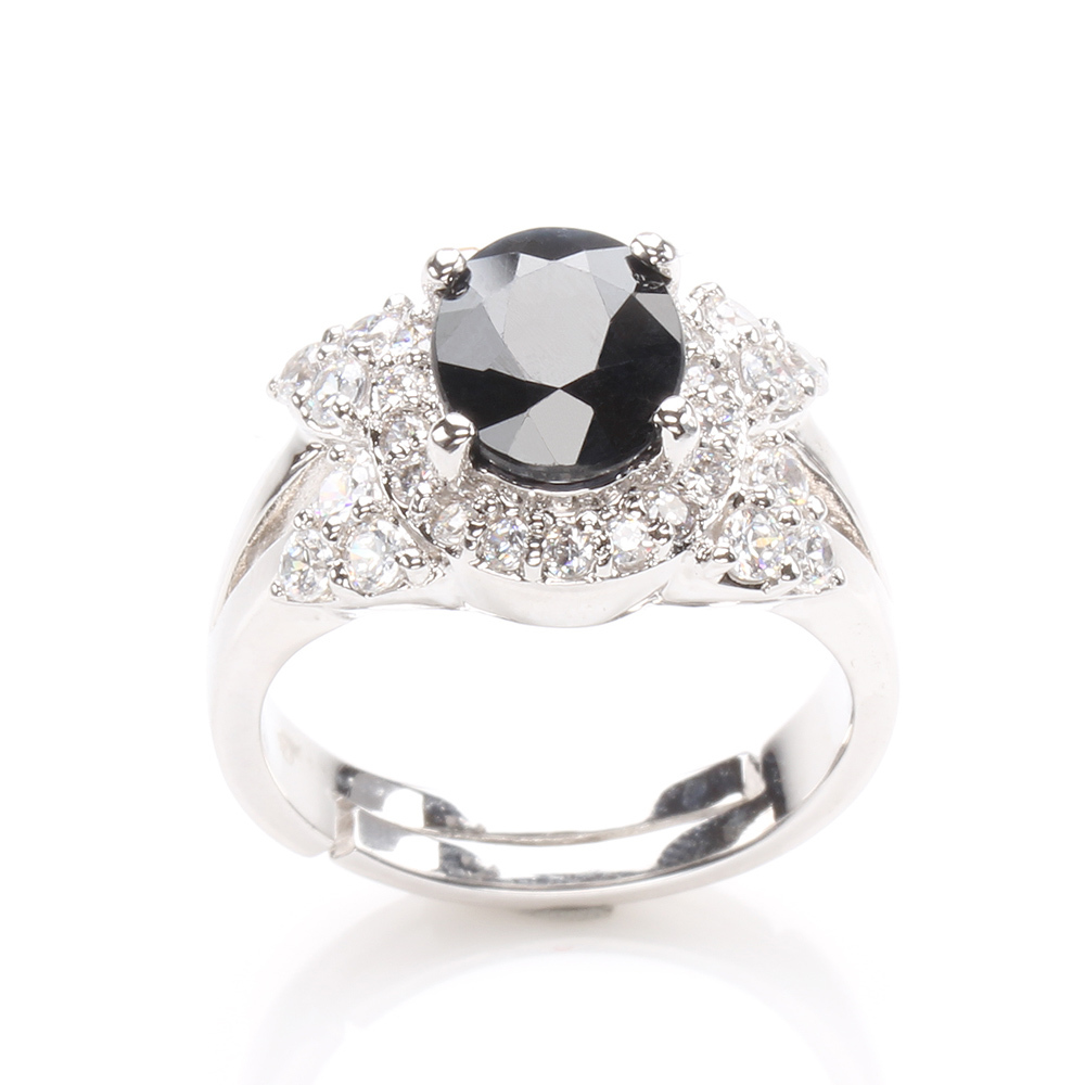 【雅紅珠寶】蝴蝶飛舞天然2克拉黑藍寶石戒指-活圍設計-R0169