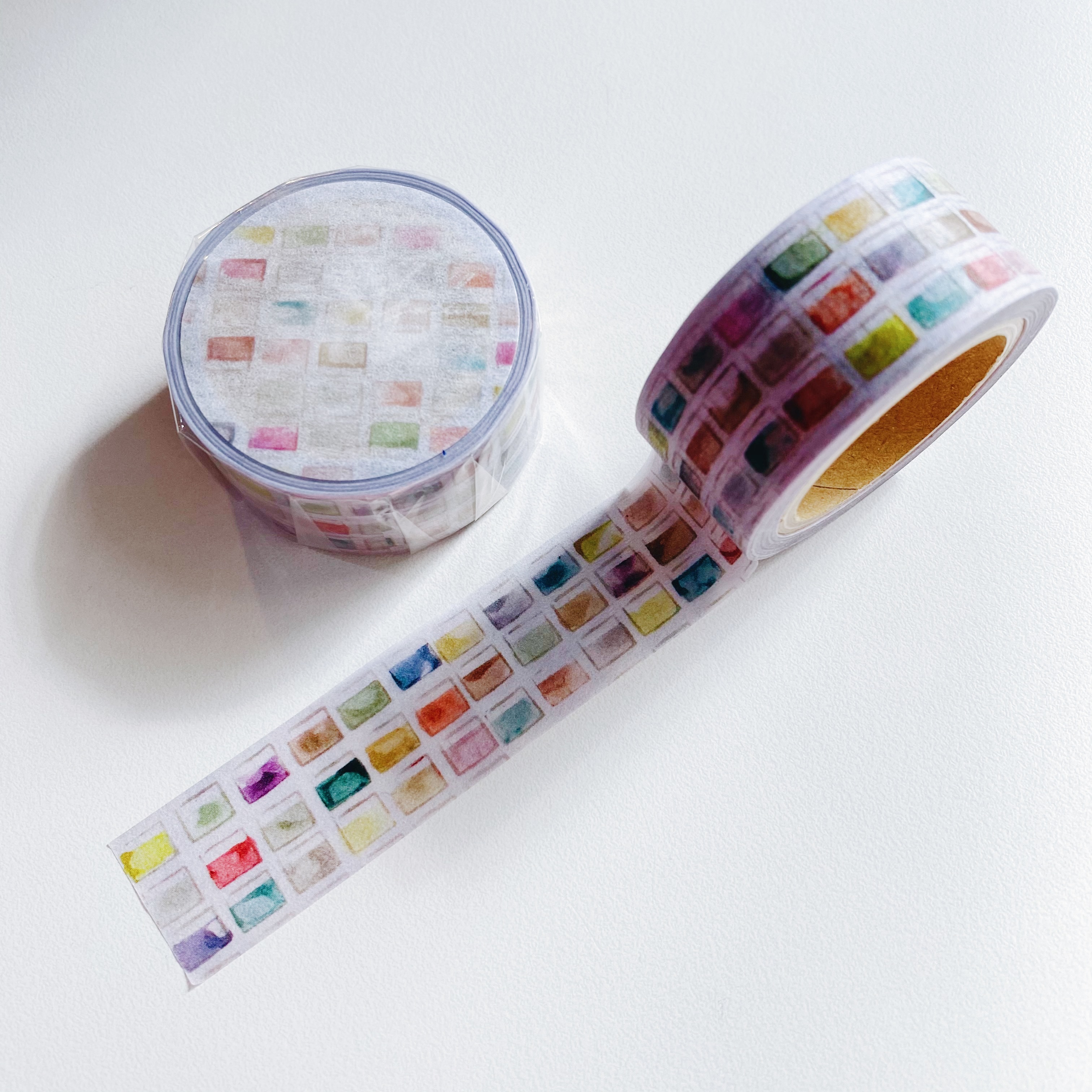 夏米花園 刻章練習版系列  調色 和紙膠帶