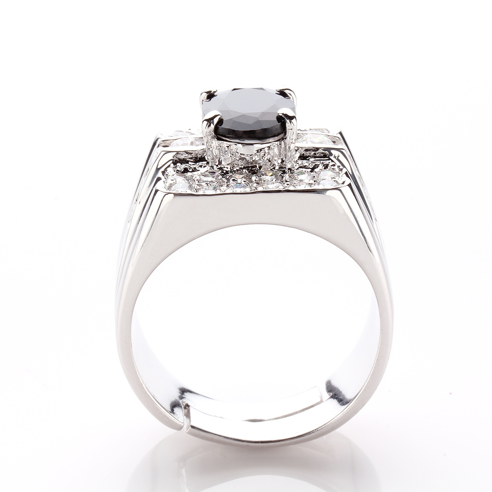 【雅紅珠寶】王者降臨天然2克拉黑藍寶石戒指-活圍設計-R0170