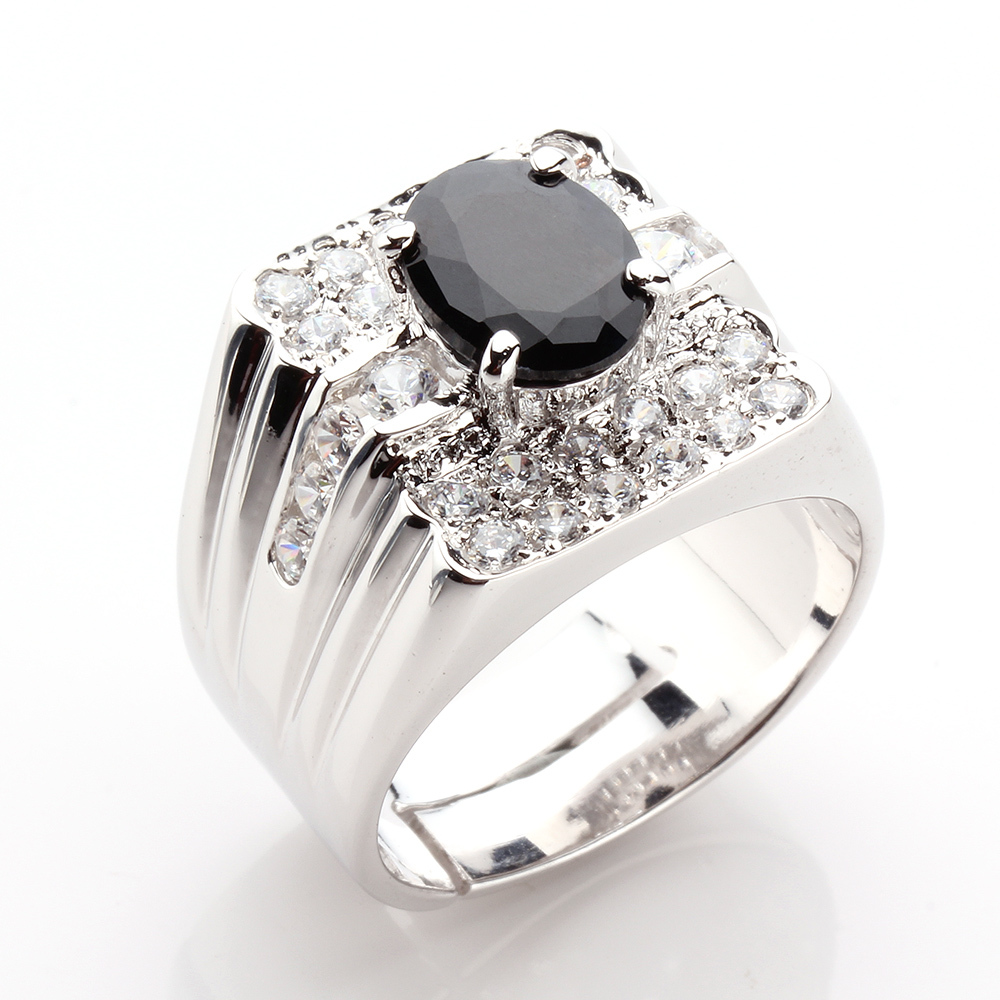 【雅紅珠寶】王者降臨天然2克拉黑藍寶石戒指-活圍設計-R0170