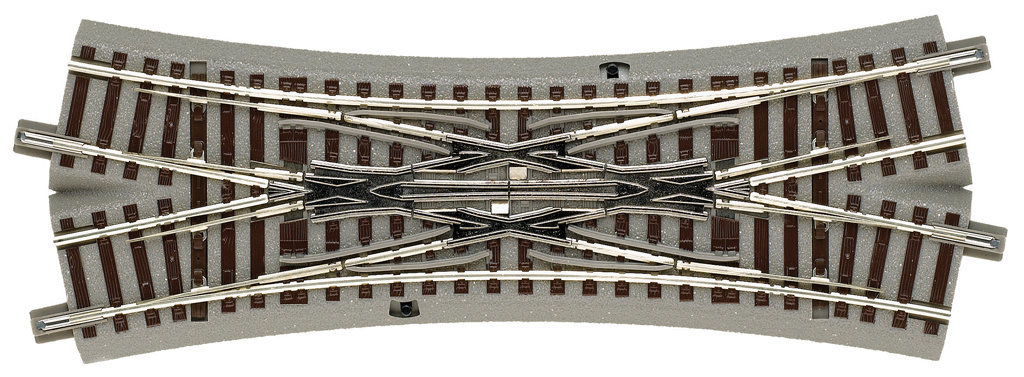 Roco 61164 HO規 數位化X形軌 22.5度 200mm