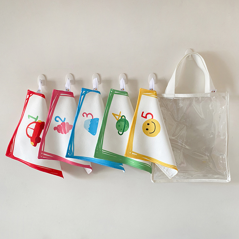 Ohla Lab - 今天星期幾?  - 五條方巾 + 提袋優惠組合