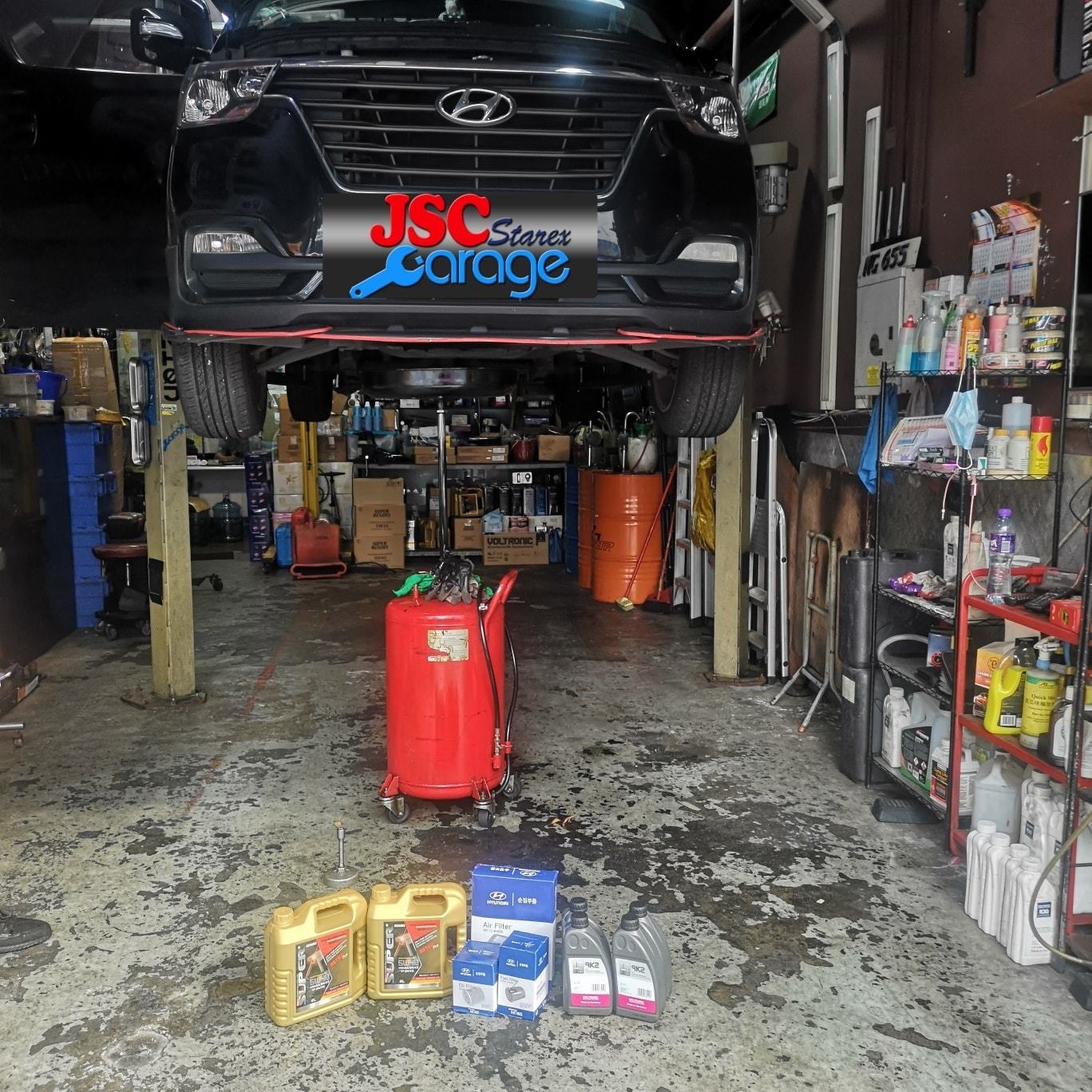 hyundai h1 oil service 換油 引擎風隔 油隔 波箱油 JSC Starex garage super nano 香港 葵涌