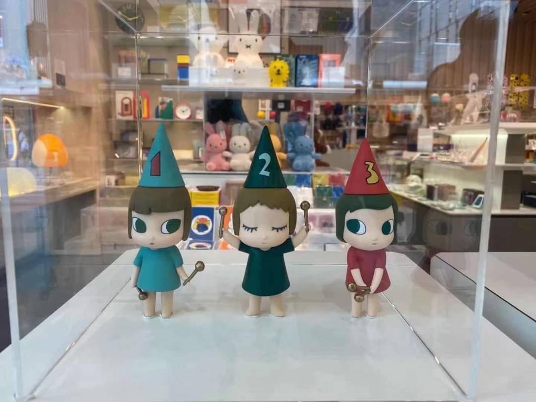 How2work x 奈良美智 123 Drumming Girls by Yoshitomo Nara 擊鼓女孩公仔  一套三隻