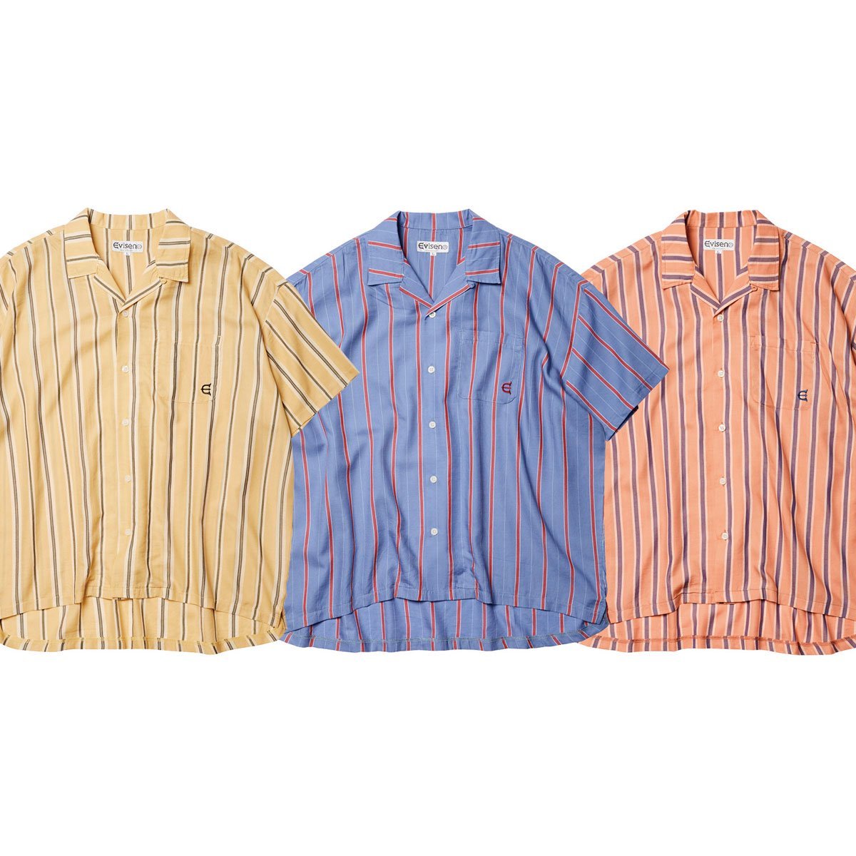 公式サイト店舗 EVISEN |TENC STRIPE SHIRT(WISTARIA) - トップス