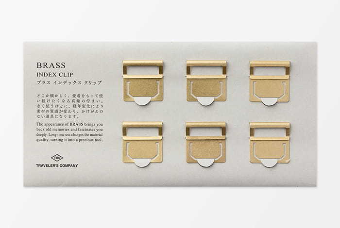 TN / TRC 黃銅系列經典再現-索引夾(6入)