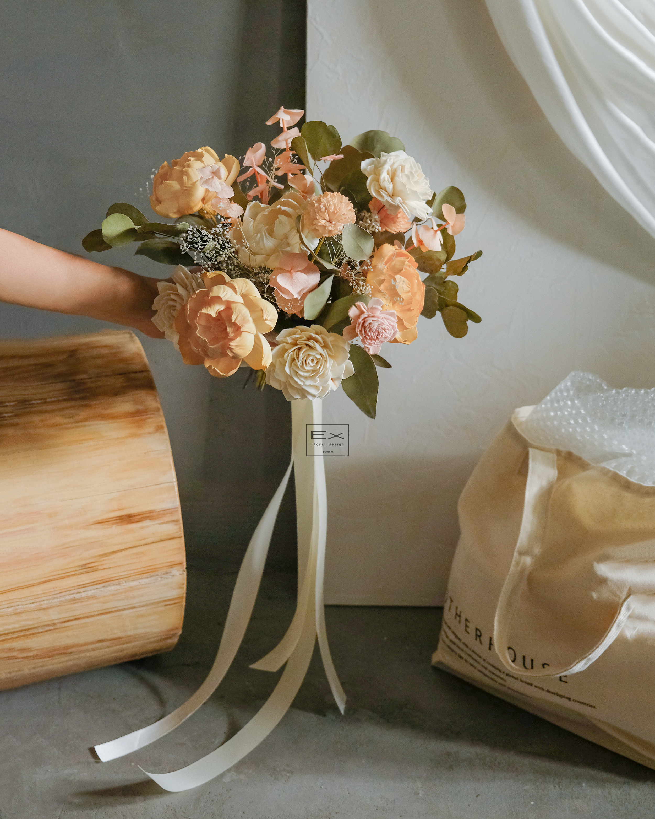 楓糖奶油〈 不凋花 永生花 〉