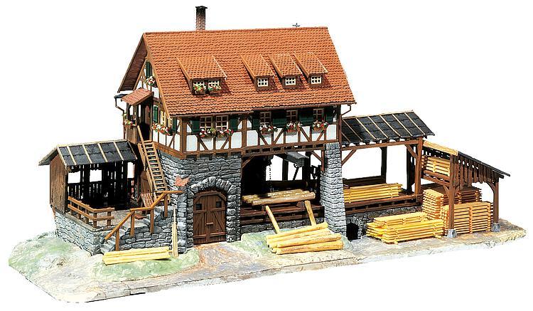 Faller 130229 HO scale, Sawmill including motor