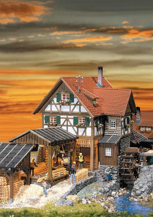 Faller 130229 HO scale, Sawmill including motor