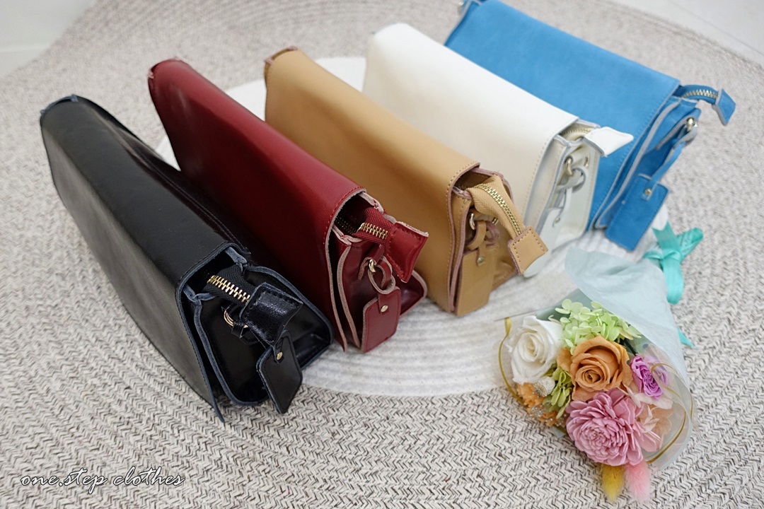 正韓真皮百搭側背包