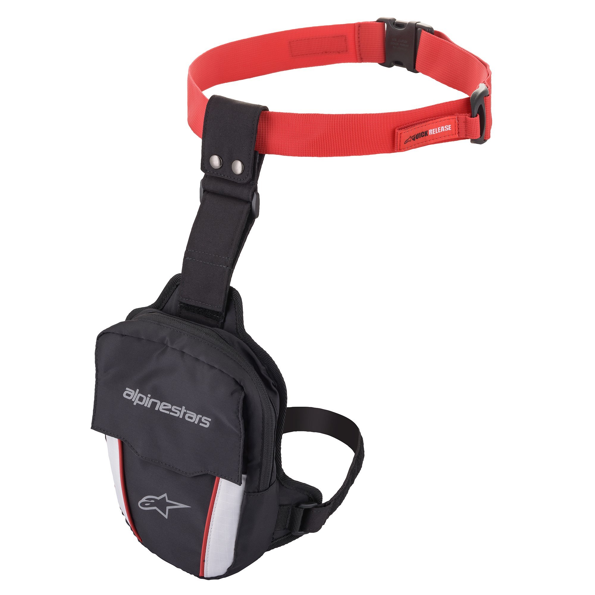 ALPINESTARS ACCESS THIGH BAG BLACK/RED/WHITE 黑紅白 腿包 騎士包