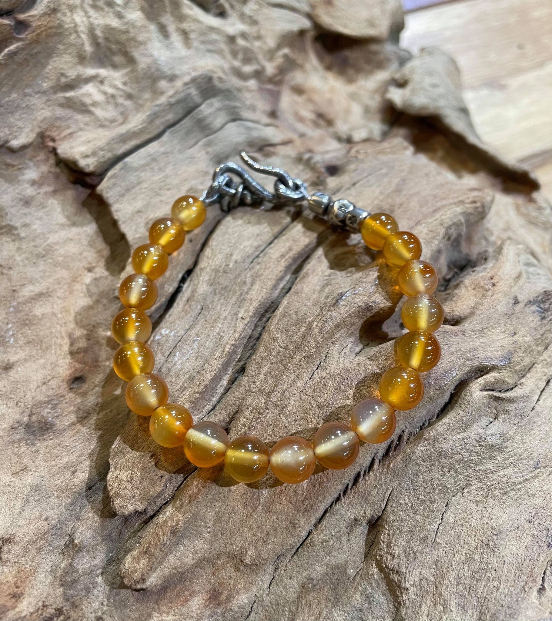 Black Venom Jewelry- 8mm Red Agate 紅瑪瑙串珠手鍊