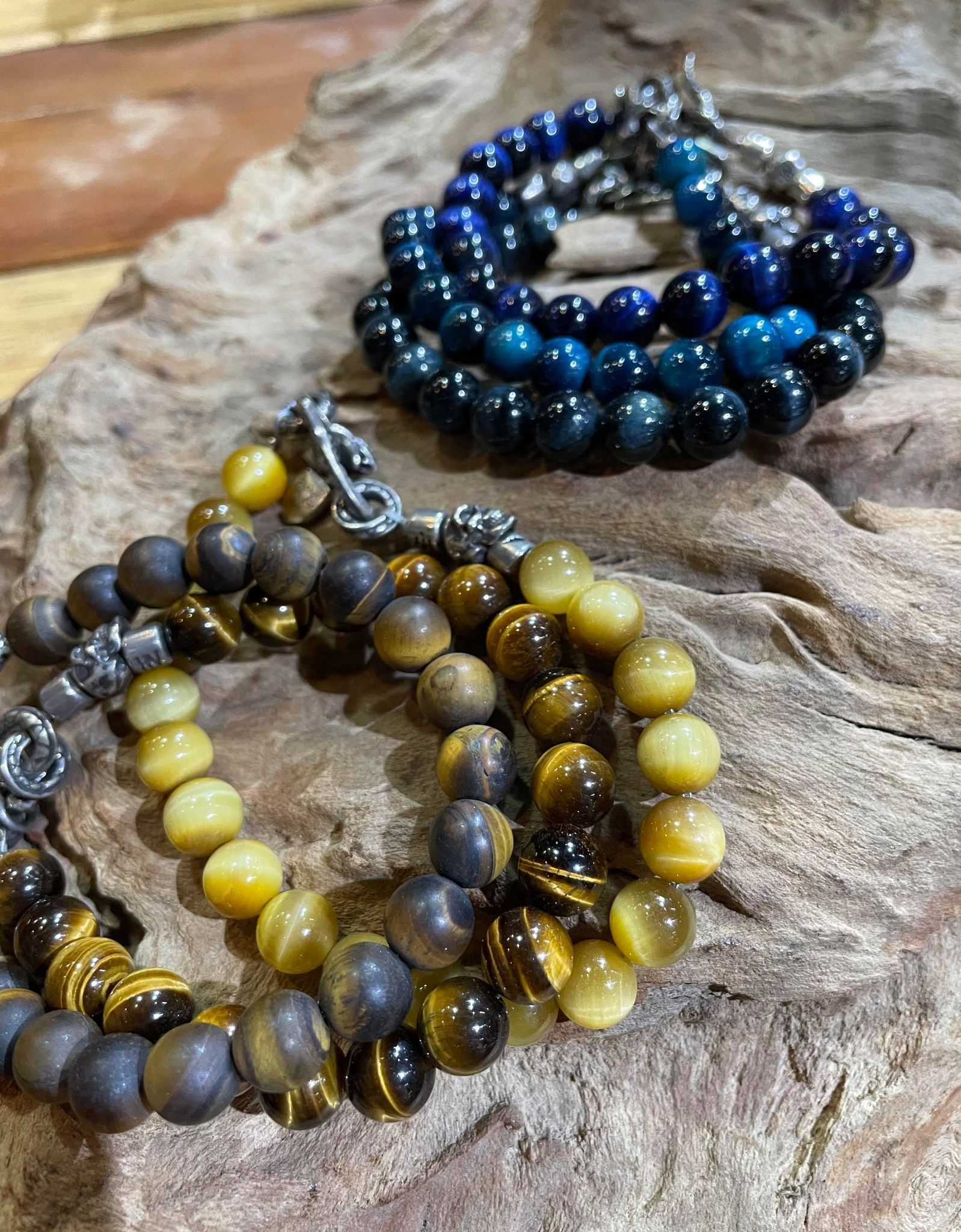 Black Venom Jewelry-8mm Tigerite Beads 虎眼石串珠手鍊。