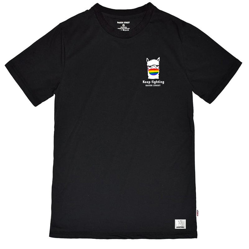 Embroidery-Alpaca Wear Rainbow Mask 彩虹口罩羊駝《 刺繡款》短T