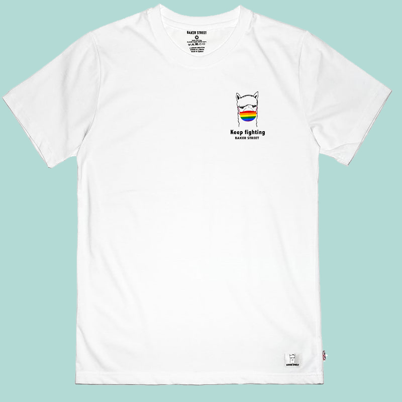 Little Stamp: Alpaca Wear Rainbow Mask 彩虹口罩羊駝 短T