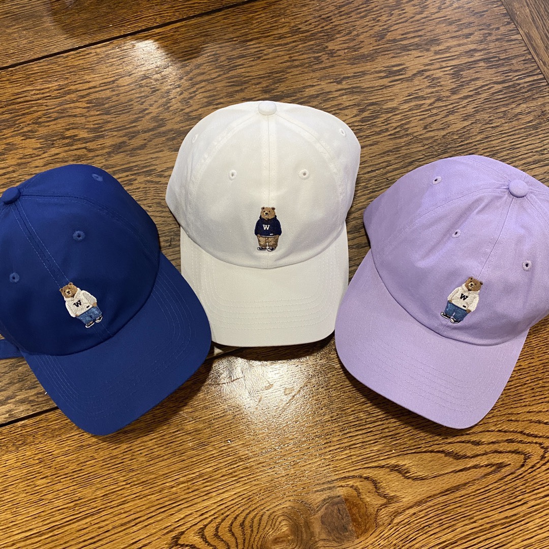 預購 韓國 WHO.A.U 刺繡小熊 LOGO 老帽 新款