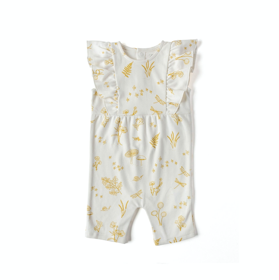 PEHR - Sleeveless Flutter Romper（Botanica）