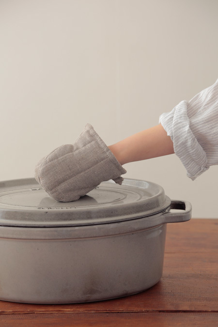 fog linen work - 隔熱手套 / 原色