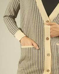 【SILVIAN HEACH】針織條紋長版外套