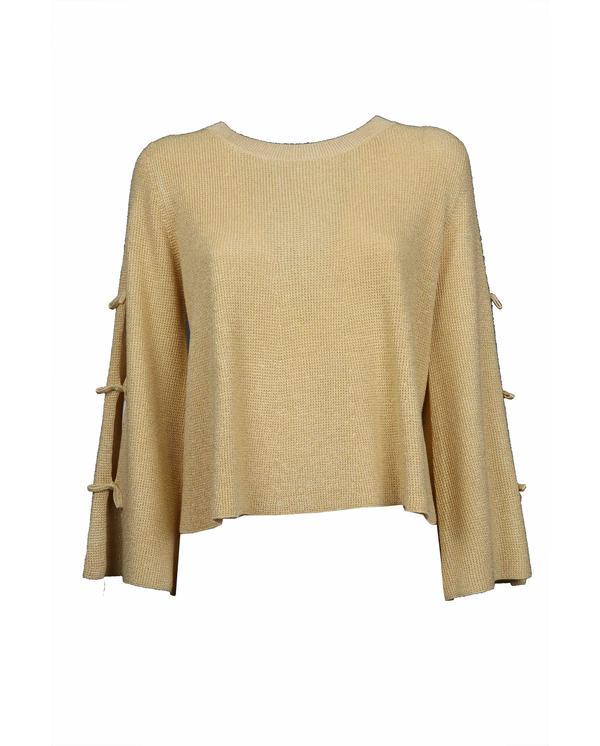 【SILVIAN HEACH】蝴蝶結造型袖針織上衣