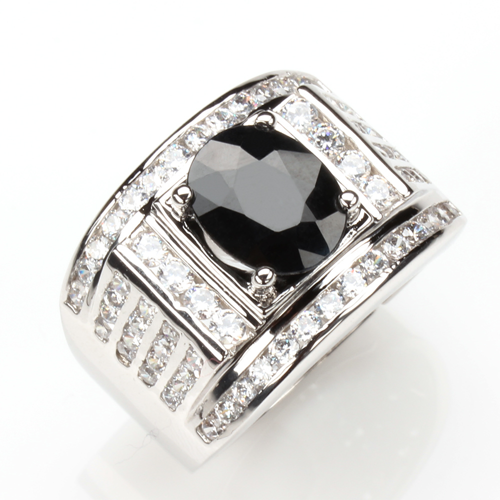 【雅紅珠寶】九五之位天然3克拉黑藍寶石戒指-活圍設計-R0186