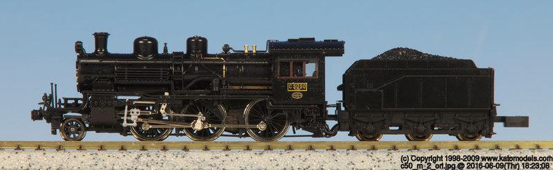 Kato 2027 N規 C50形 蒸氣機關車 50週年紀念