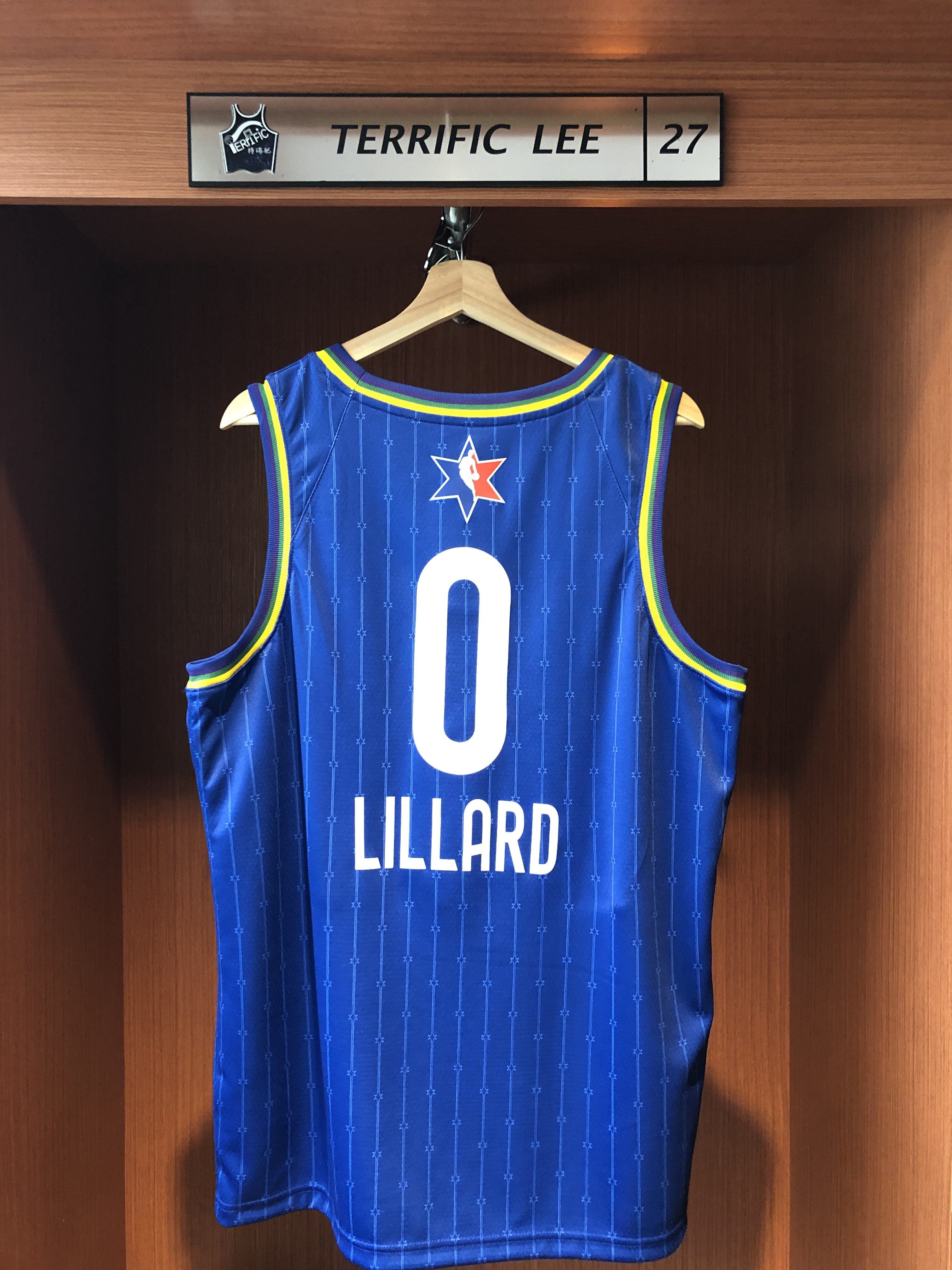 NBA球衣 Damian Lillard 19-20 明星賽 藍 All Star Jordan Swingman 球迷版 熱轉印 含贊助商標 全新