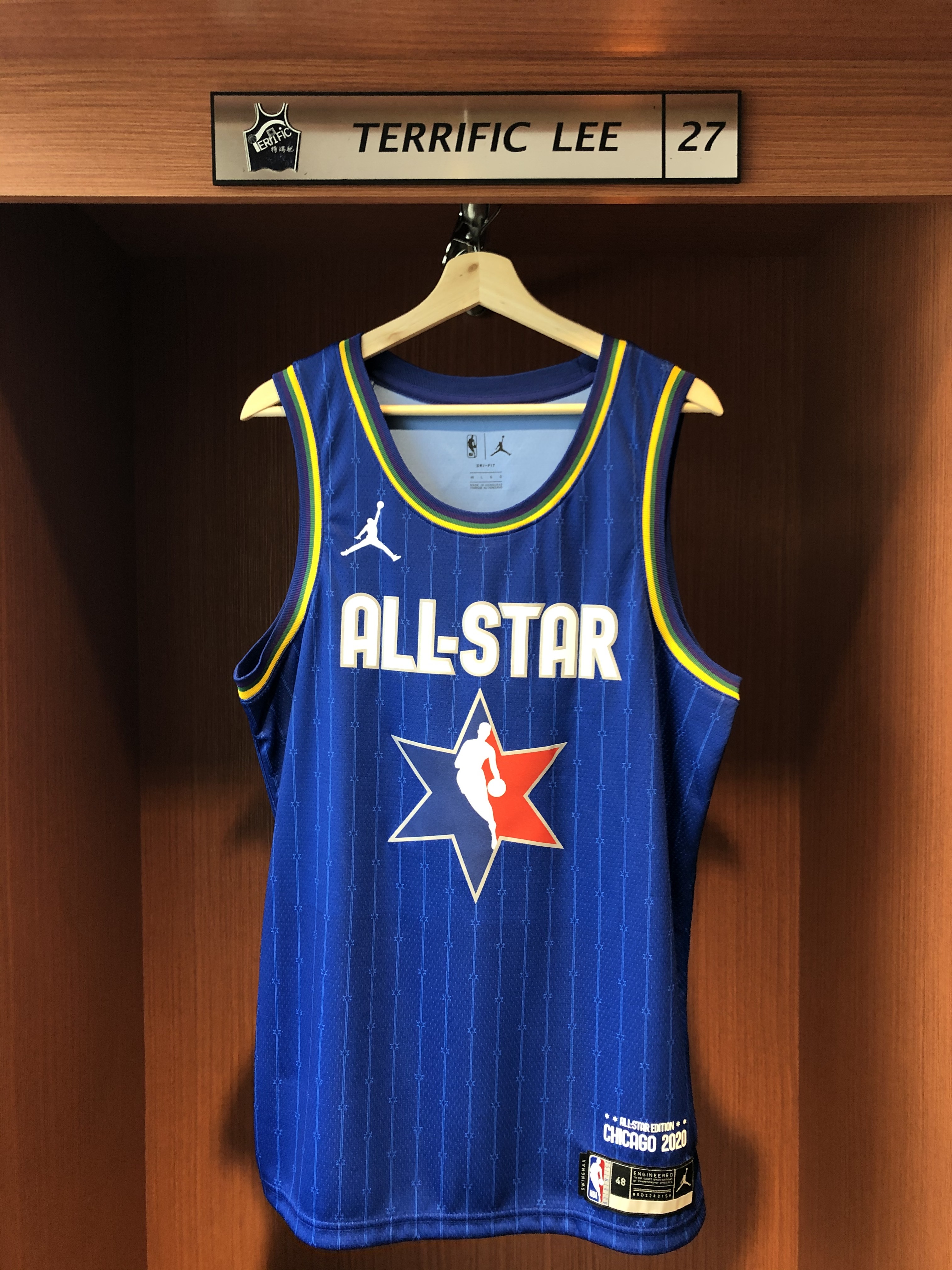 NBA球衣 Kawhi Leonard 19-20 明星賽 藍 All Star Jordan Swingman 球迷版 熱轉印 全新