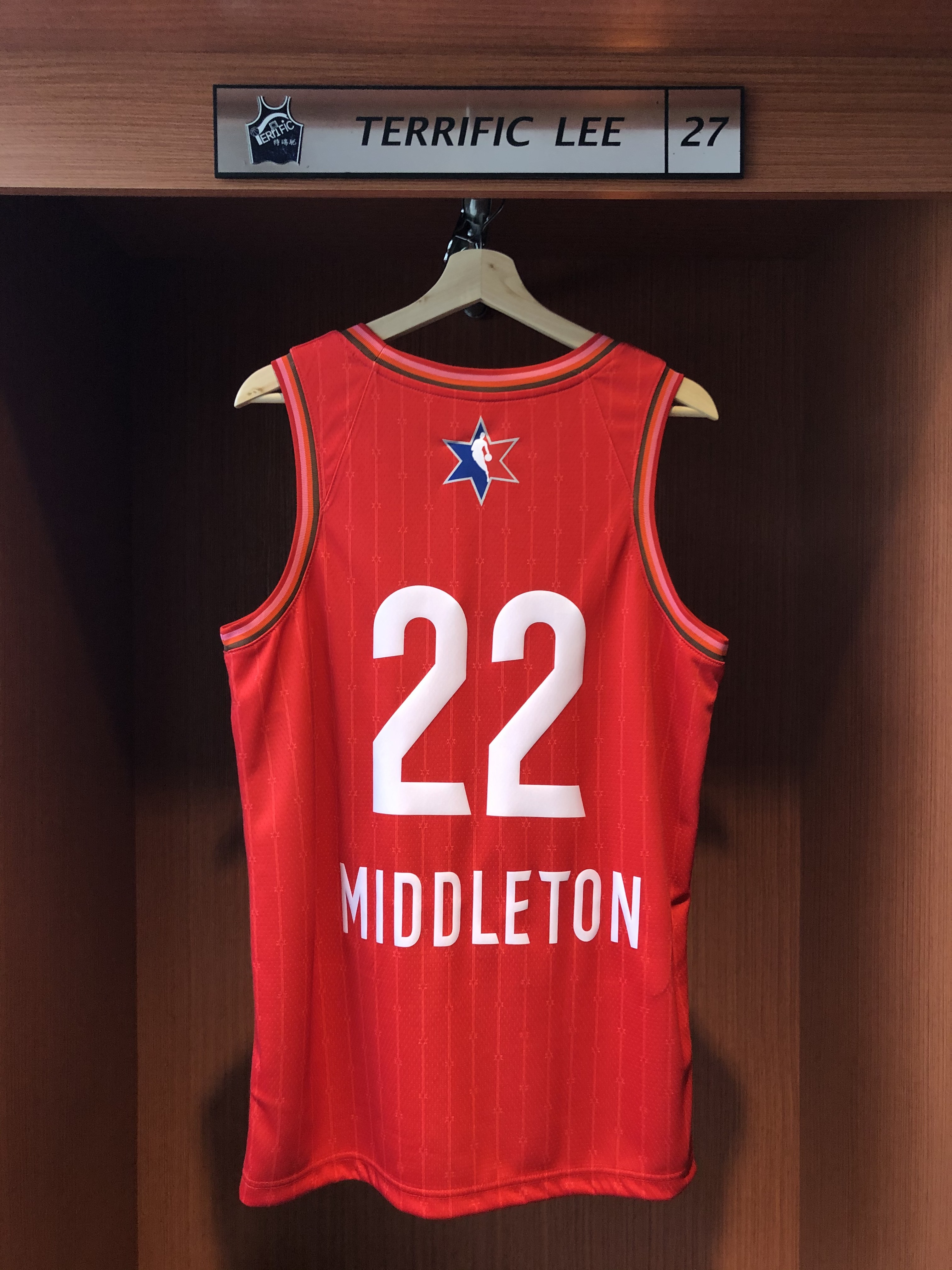 NBA球衣 Khris Middleton 19-20明星賽紅 All Star Jordan Swingman 球迷版 熱轉印 全新