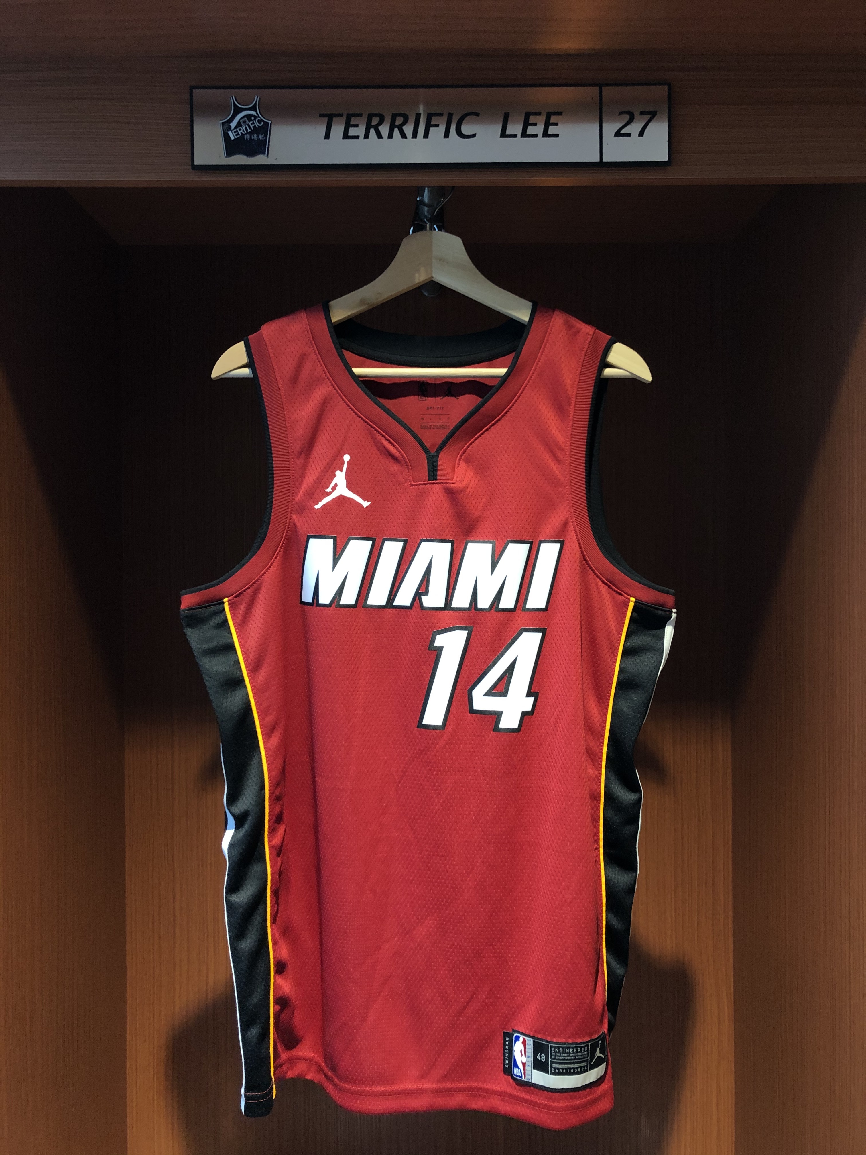 NBA球衣 Tyler Herro 邁阿密熱火紅 Statement Jordan Swingman 球迷版 熱轉印 全新