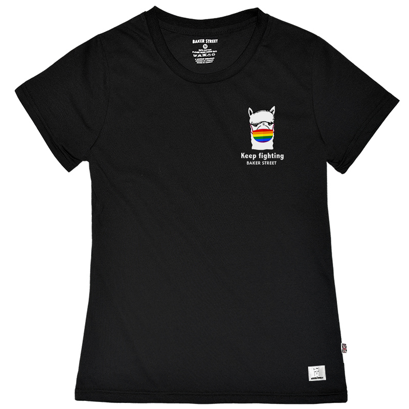 Little Stamp: Alpaca Wear Rainbow Mask 彩虹口罩羊駝 女版短T