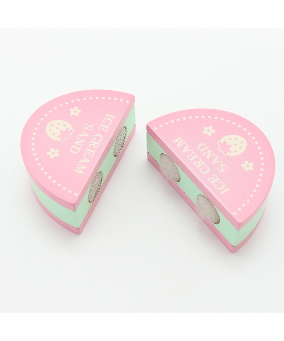 【日本Mother Garden】食物-冰淇淋餅乾 桃色、茶色