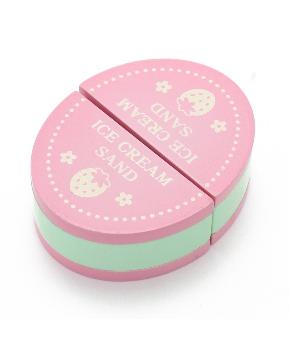 【日本Mother Garden】食物-冰淇淋餅乾 桃色、茶色