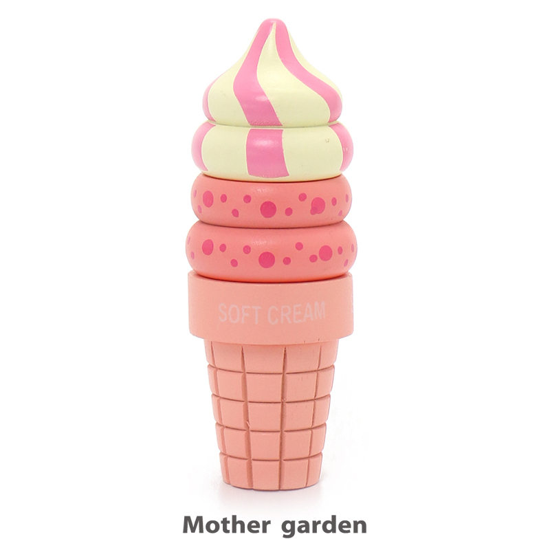 【日本Mother Garden】食物-雙淇淋 草莓