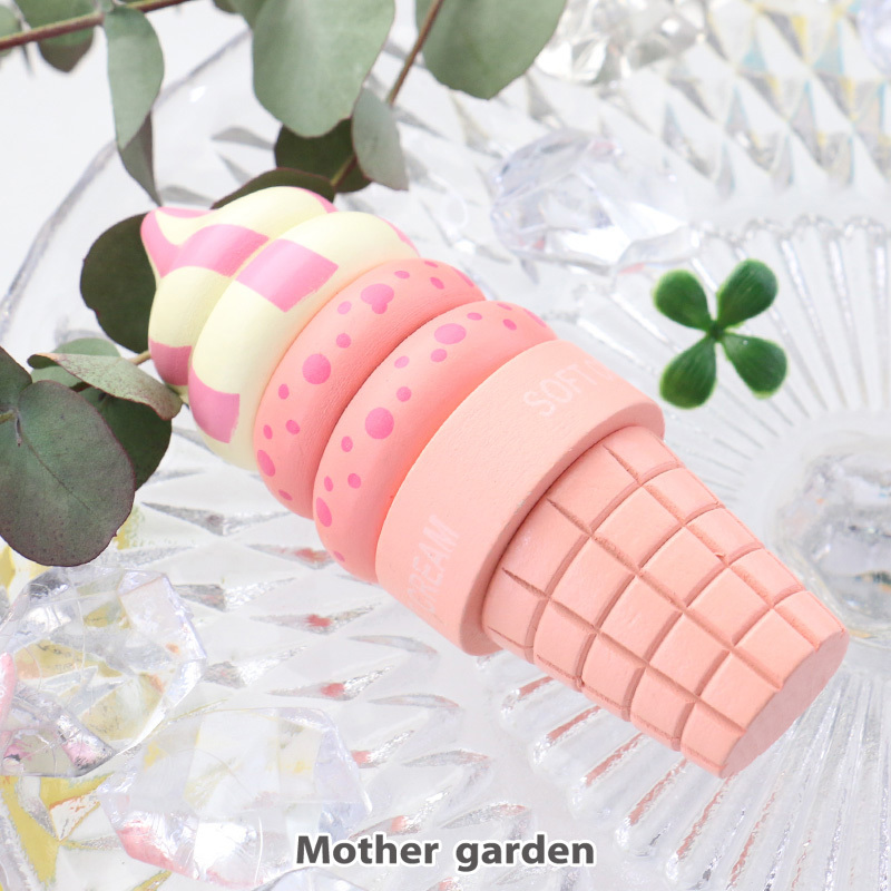 【日本Mother Garden】食物-雙淇淋 草莓