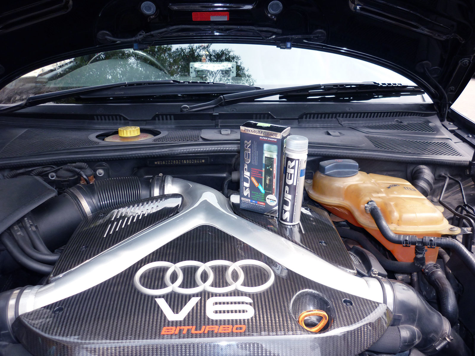 black audi rs4 super nano engine restorer shek kong yuen long 引擎修復劑