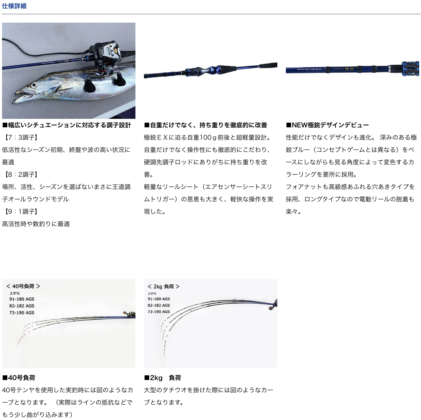 DAIWA KYOKUEI TACHIUO TENYA SP 73-190 BOAT GAME ROD