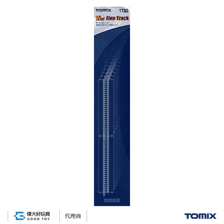 TOMIX 1730 Fine Track Wide PC Track S280-WP(F) (Set of 10)