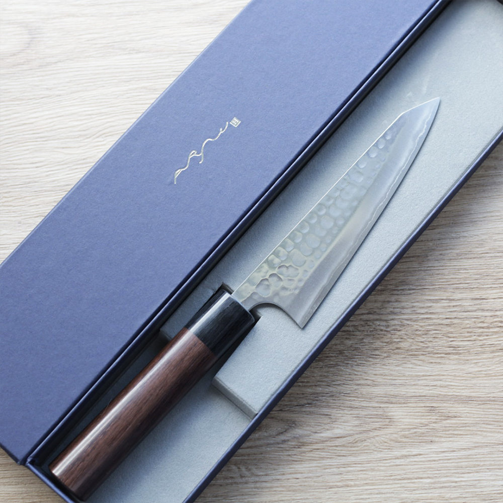 安立打刃物 骨刻刀 160mm 青紙鋼 槌目