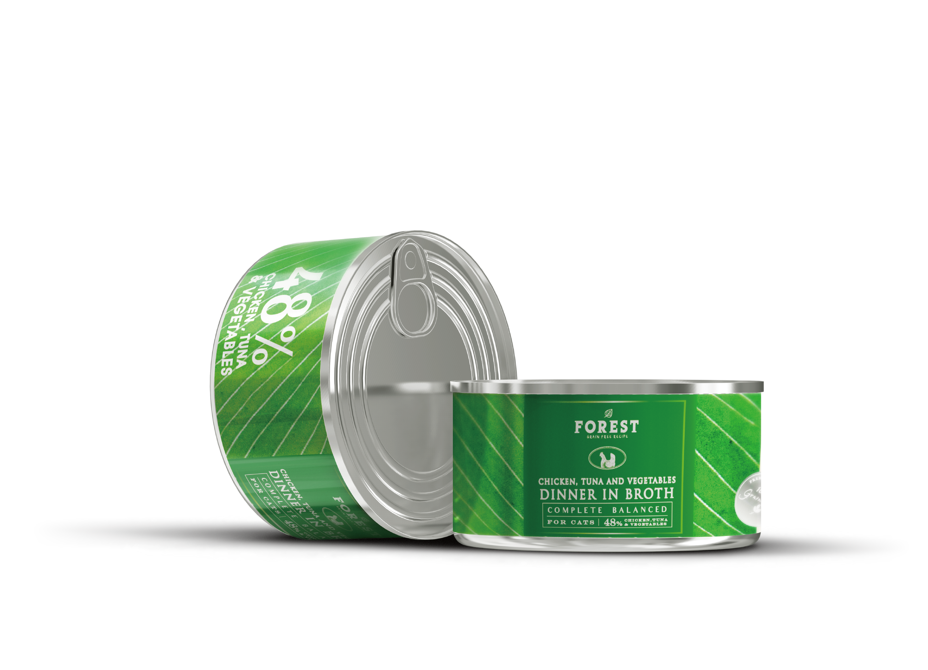 Forest森林 升級主食湯罐系列．94%雞肉+吞拿魚+蔬菜80g