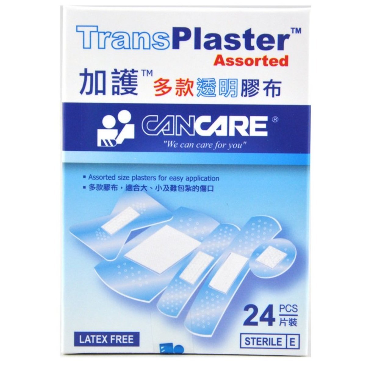 加護 透明藥水膠布 24片裝一盒多款