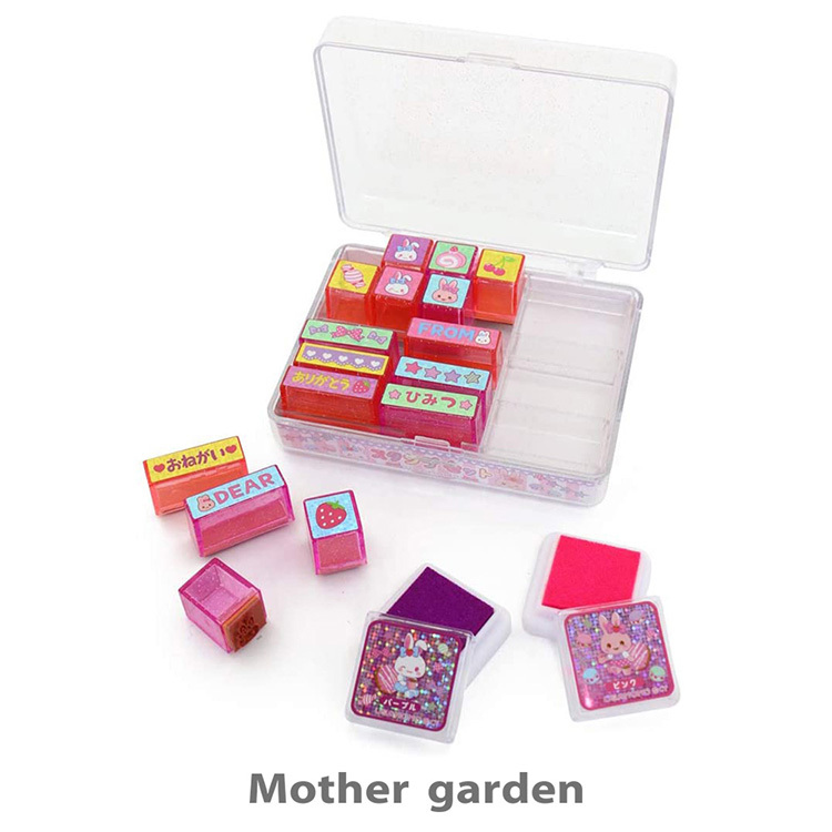 Usamomo萌兔桃桃-印章印泥組 萌兔桃桃