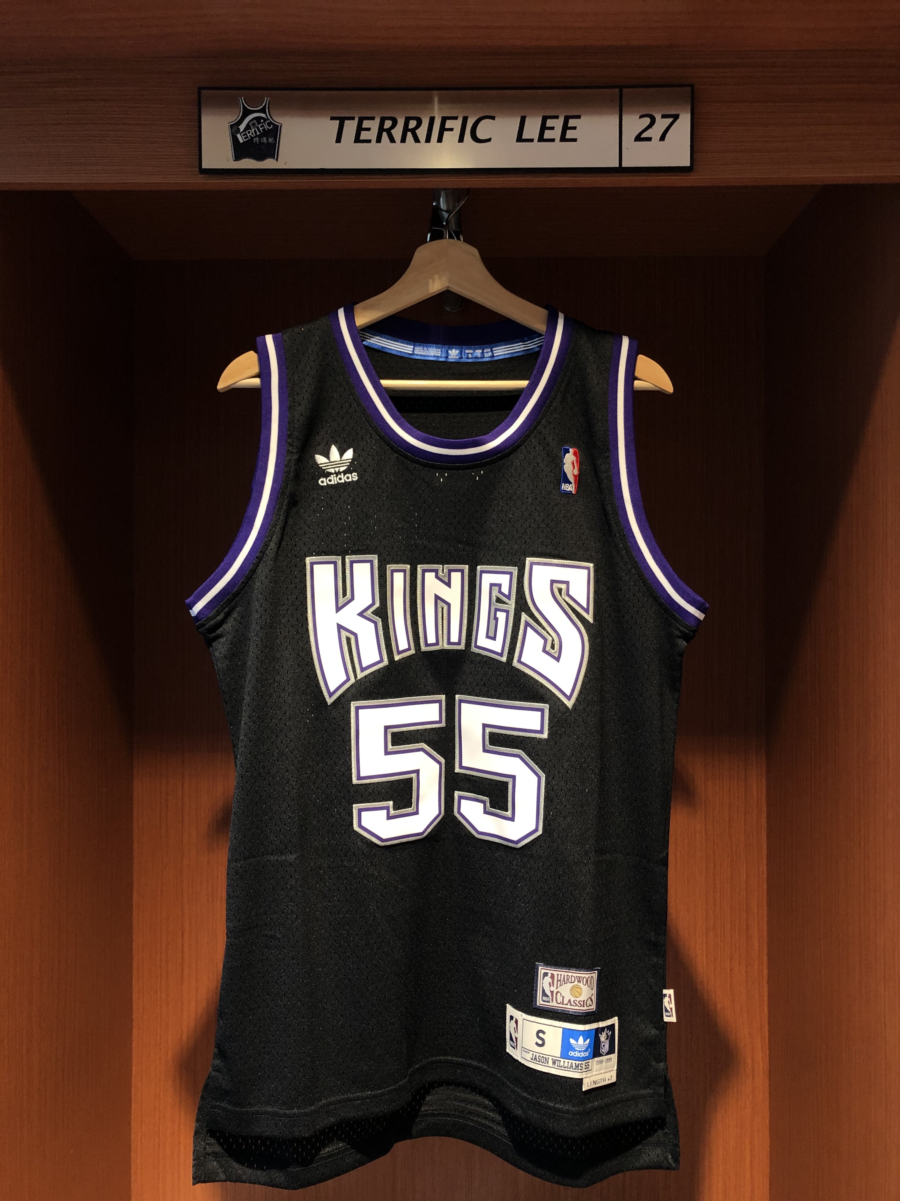 NBA球衣 Jason Williams 沙加緬度國王復古黑 Adidas  Swingman 球迷版 電繡 全新