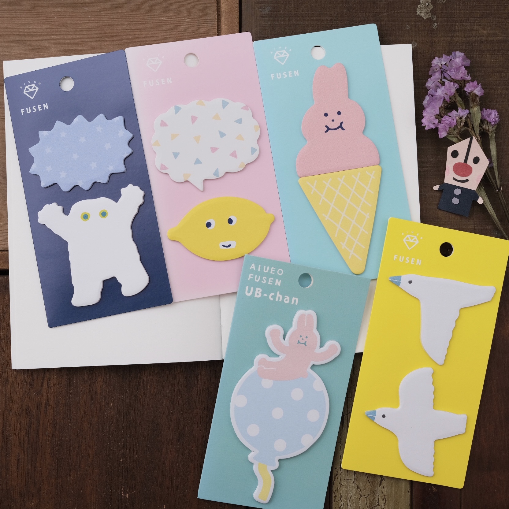 AIUEO FUSEN 造型便利貼 日本 N次貼