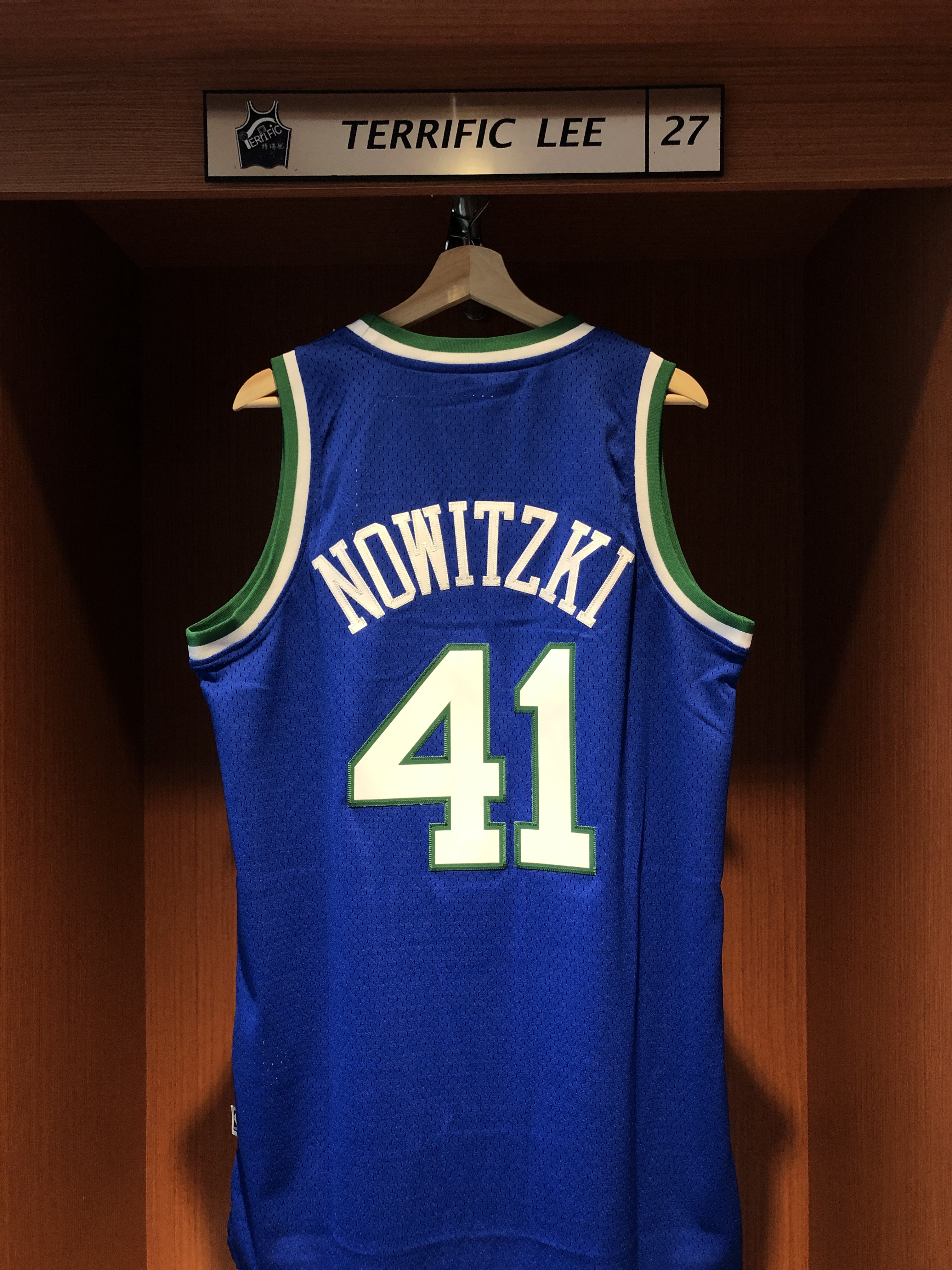 NBA球衣 Dirk Nowitzki 達拉斯小牛復古藍 新人年 Adidas Swingman 球迷版 電繡 全新