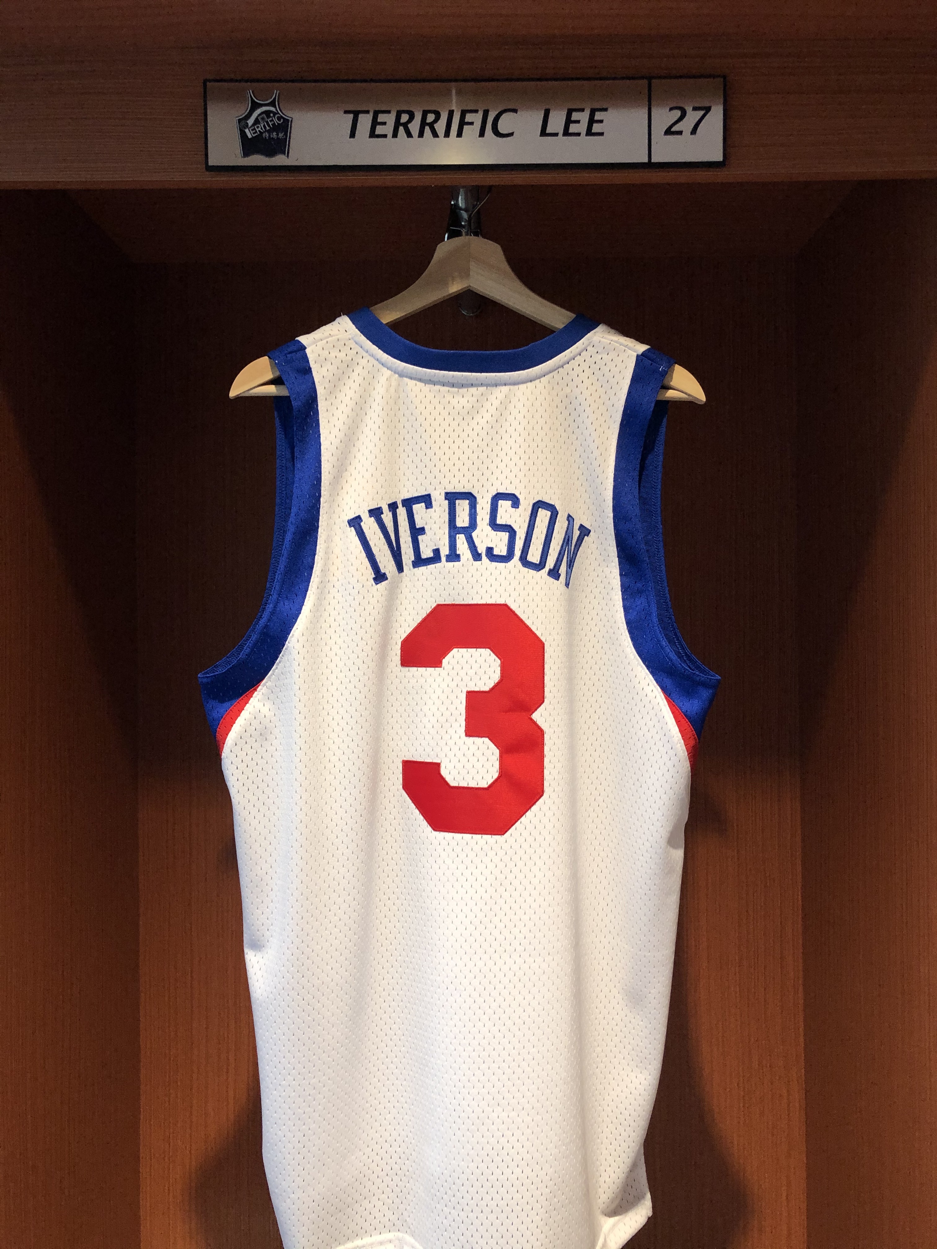 NBA球衣 Allen Iverson 費城七六人復古白 重返費城 Adidas Swingman 球迷版 電繡 全新