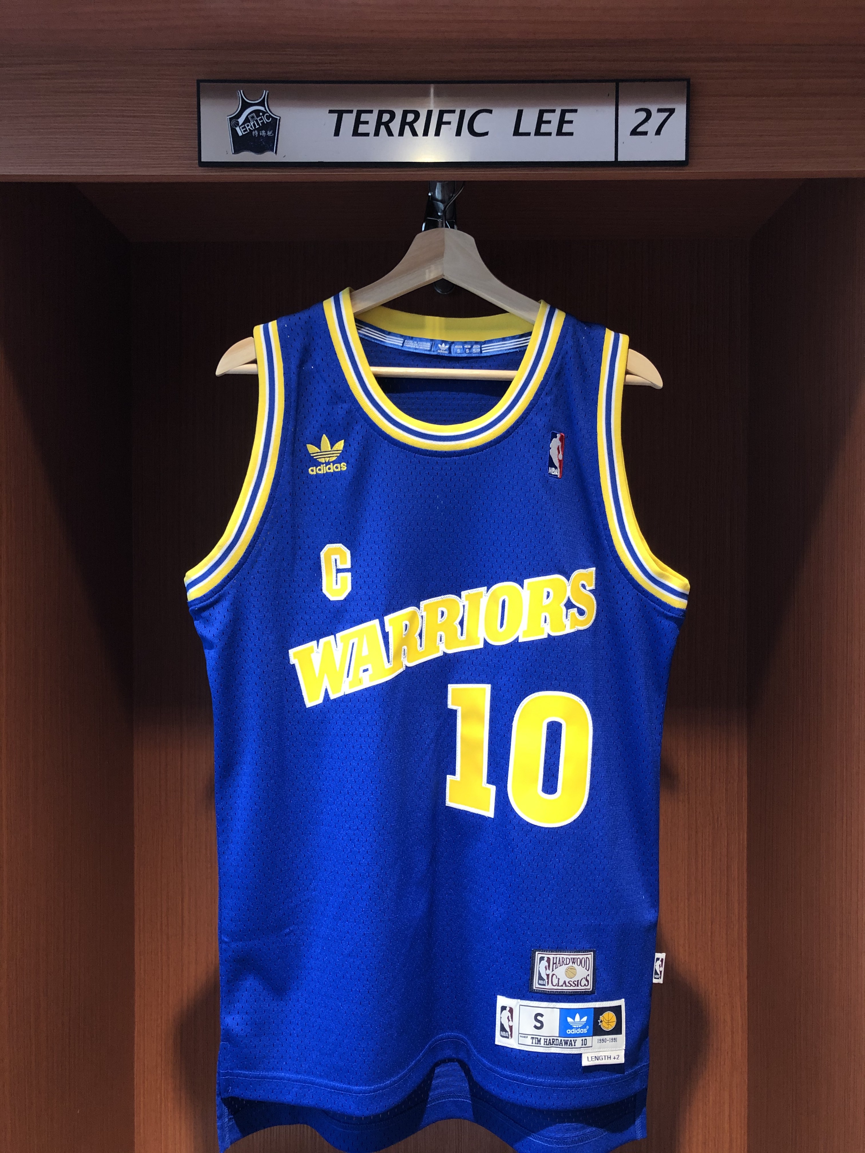 NBA球衣 Tim Hardaway 金州勇士復古藍 Adidas Swingman 球迷版 電繡 全新