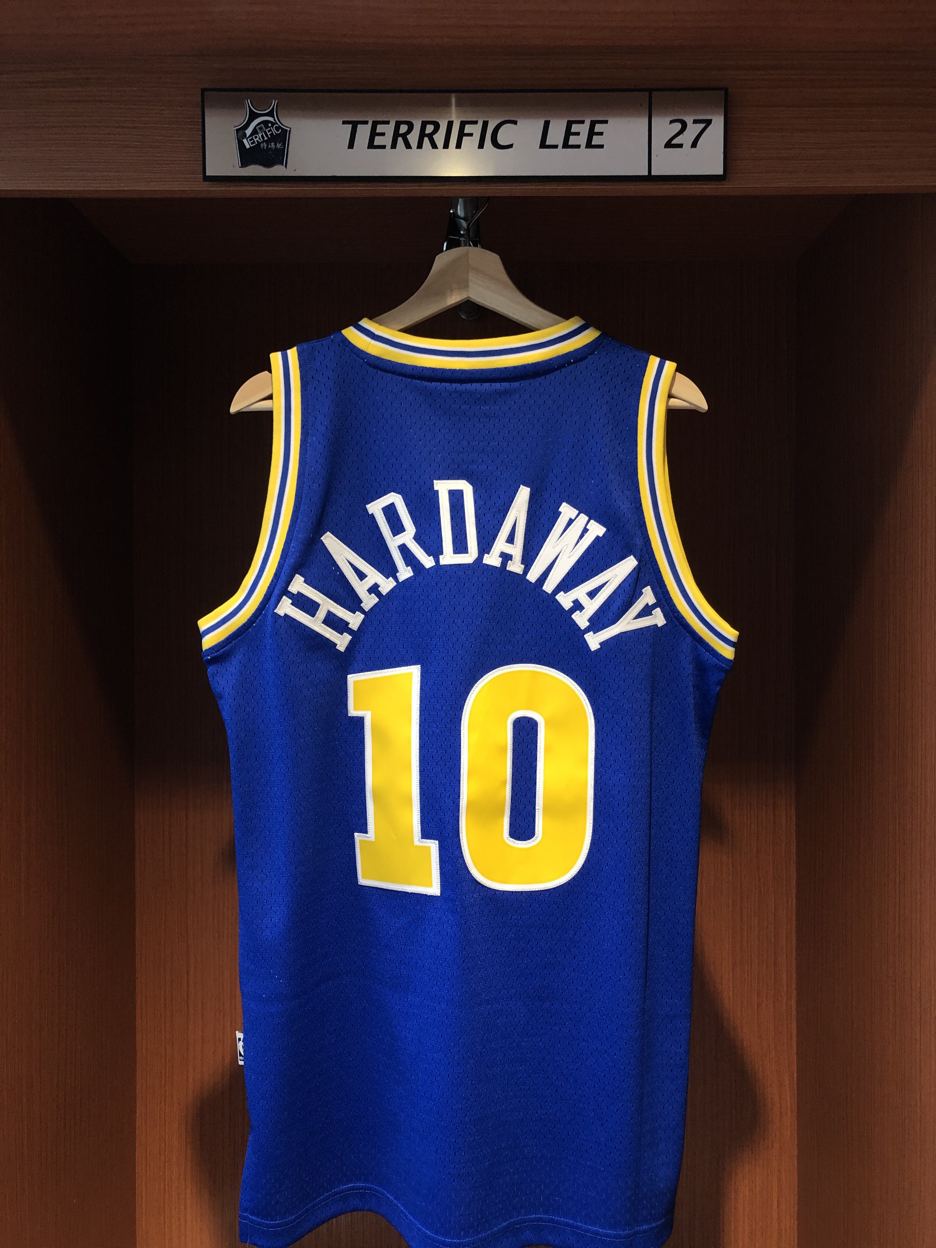NBA球衣 Tim Hardaway 金州勇士復古藍 Adidas Swingman 球迷版 電繡 全新