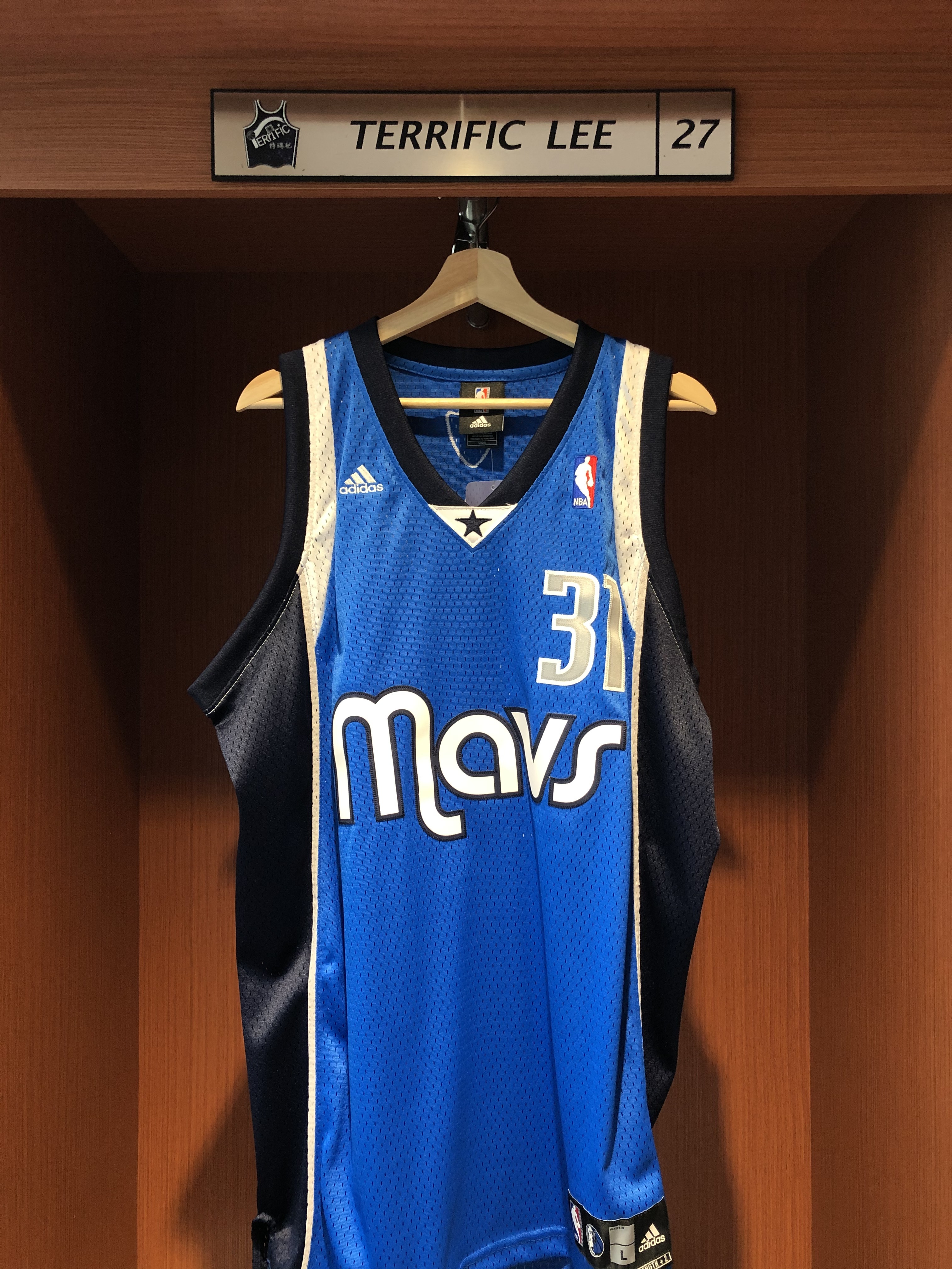 NBA球衣 Jason Terry 達拉斯小牛二客藍 寶礦力 Adidas Swingman 球迷版 電繡 全新